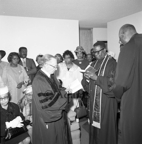 Parsonage Dedication, Los Angeles, 1970