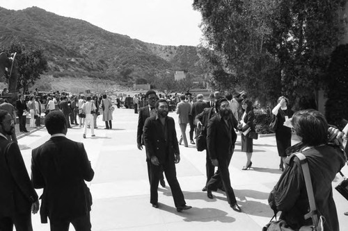 Marvin Gaye's Funeral Service, Los Angeles, 1984