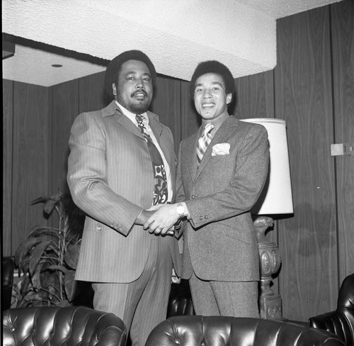 Smokey Robinson at a party, Los Angeles, 1971