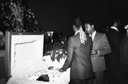 Marvin Gaye's Funeral Service, Los Angeles, 1984