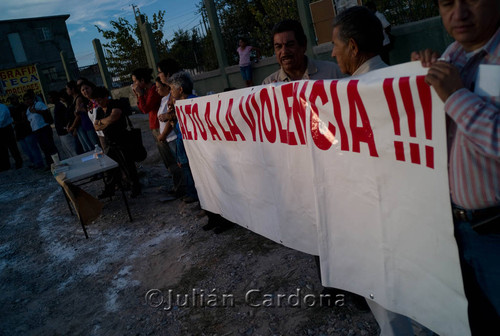 Anti-violence protest, Juárez, 2008