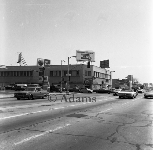 Vehicles driving, Los Angeles, 1977