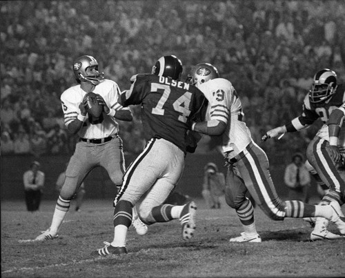 San Francisco 49ers vs. Los Angeles Rams, Los Angeles, ca. 1976