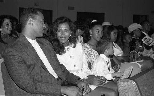 Kathleen Bradley sitting in the audience during the "Youth on Parade" program, 1994