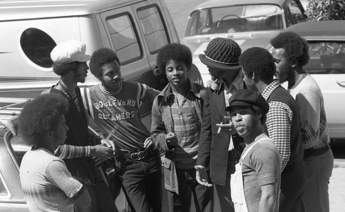 KGFJ soul caravan, Los Angeles, ca. 1973