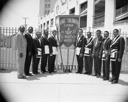 King Solomon Lodge, Los Angeles, 1956