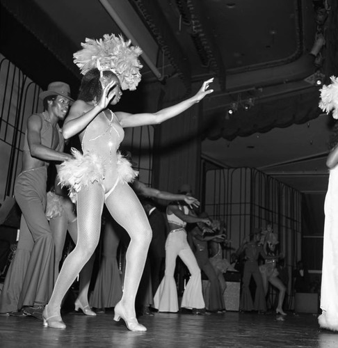 Dancers performing during the NAACP Image Awards, Los Angeles, 1978