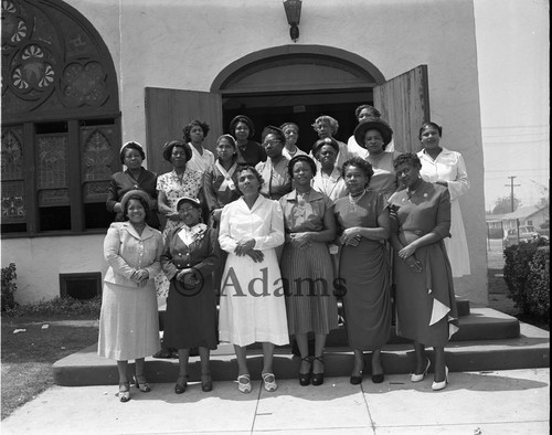 Church women, Los Angeles, 1955