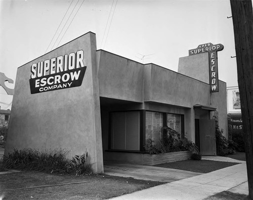 Superior Escrow, Los Angeles, ca. 1960