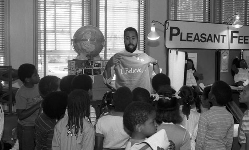 Children in Library, Los Angeles, 1985