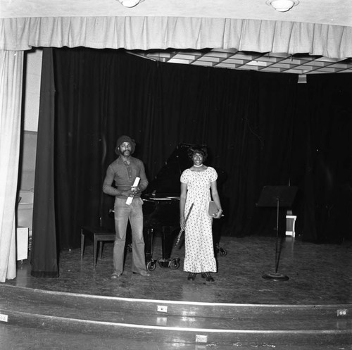 Musicians at Compton College, Los Angeles, 1972