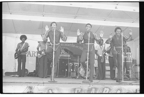 KGFJ soul caravan, Los Angeles, ca. 1973