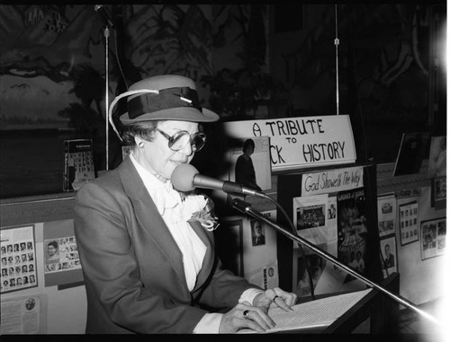 Celeste Scott Christian School event with Ruth Washington, Los Angeles, 1984