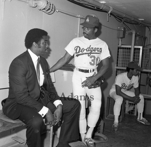 Dodger baseball players, Los Angeles, 1973