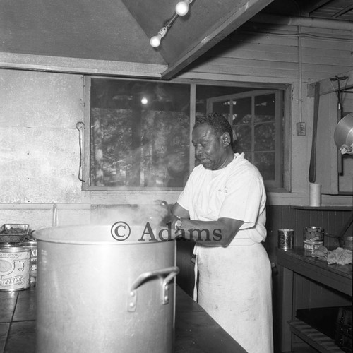 Camp cooking, San Bernardino, 1966