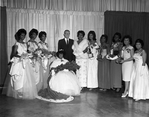 Rose Queen Contestants, Los Angeles, 1963