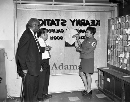 Post Office damage, Los Angeles, 1971