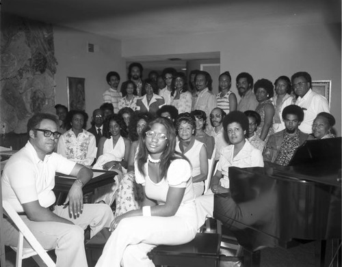 Group portrait with a Piano, Los Angeles, ca. 1973