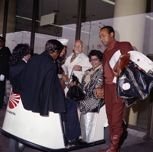 Gordy family at Los Angeles International Airport, Los Angeles