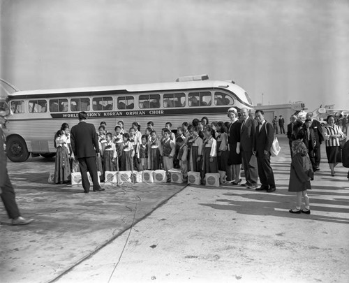 Korean war orphans in Los Angeles, 1963