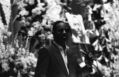 Marvin Gaye's Funeral Service, Los Angeles, 1984