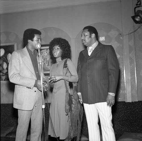 Judy Pace talking with Don Mitchell, Los Angeles, 1971