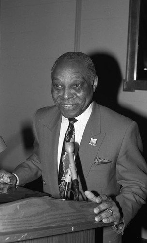 Man with Microphone, Los Angeles, 1992