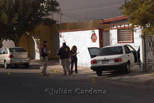 Rodriguez cime scene, Juárez, 2008