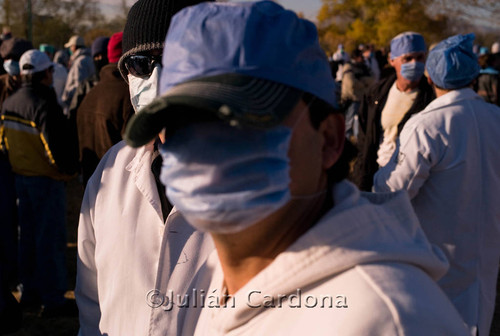 Medical demonstration, Juárez, 2008