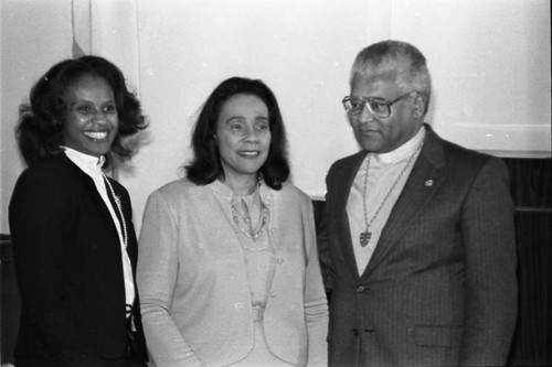 Coretta Scott King and Rev. James Lawson, Los Angeles, 1985