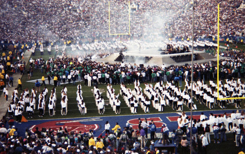 Michael Jackson performing during half-time at Super Bowl XXVII, Pasadena, 1993