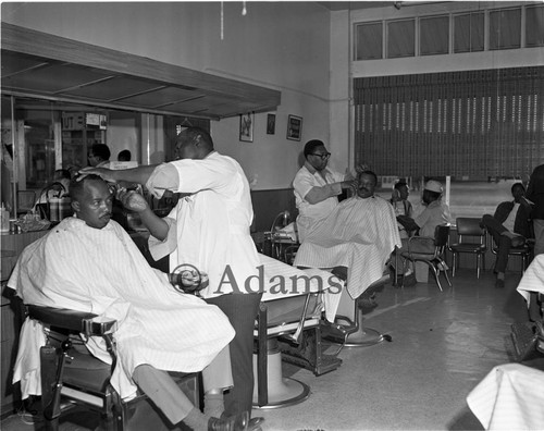 Barber Shop, Los Angeles, 1971