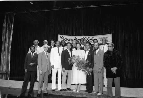 Group of Men and Women on Stage, Los Angeles, 1985