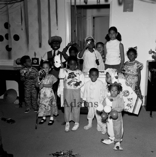 Group of children, Los Angeles, 1969