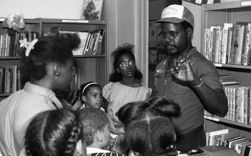 Children in Library, Los Angeles, 1985