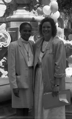 Outside fountain, Los Angeles, 1991