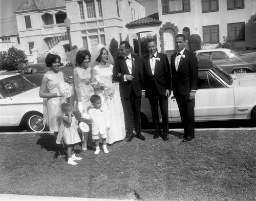 Kat Winfor's daughter wedding, Los Angeles, ca. 1960