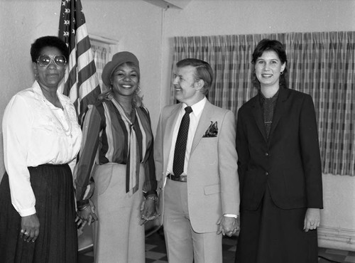 Consolidated Realty Board members posing together, Los Angeles, 1983