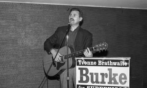 Yvonne Brathwaite Burke Campaign, Guitarist, Los Angeles, 1992