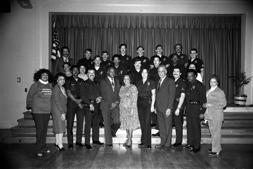 Los Angeles Police Department CRASH Unit group portrait, Los Angeles