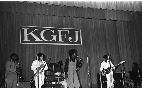 KGFJ soul caravan, Los Angeles, ca. 1973