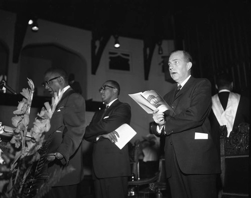 Reverend Brookins at event, Los Angeles, 1962