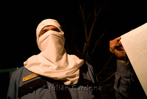 Police protest, Juárez, 2008