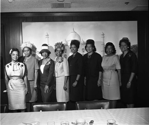 Group of women, Los Angeles, 1962