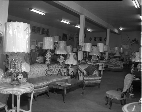 Furniture room, Los Angeles, 1964