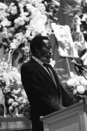 Marvin Gaye's Funeral Service, Los Angeles, 1984