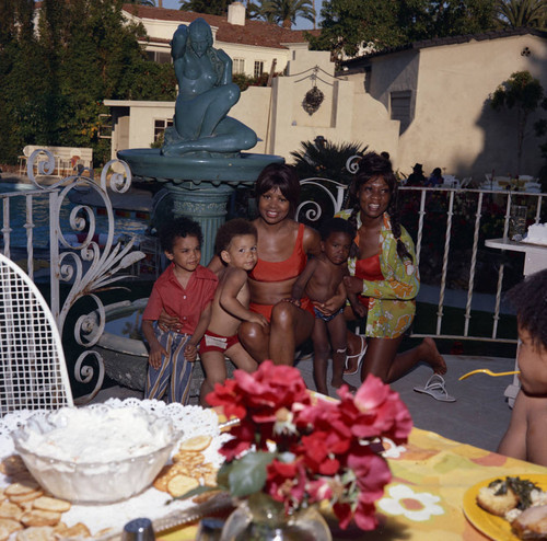 Gwen Gordy Fuqua Berry Gordy's house party, Los Angeles