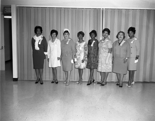 Women at campaign event for Mayor Bradley, Los Angeles, 1967