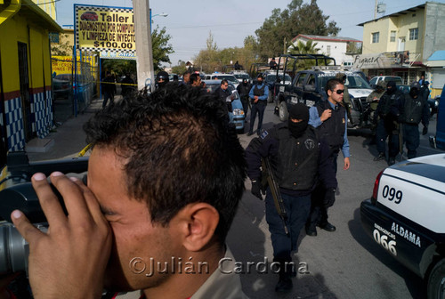 Rodriguez cime scene, Juárez, 2008