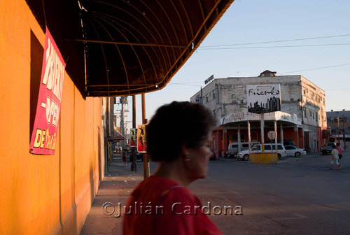 Woman in Front of Building, Juárez, 2007